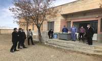 استقرار اکیپ  بهداشتی در روستای قایش با حضور مدیریت شبکه بهداشت و درمان شهرستان رزن